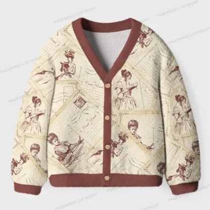 Pagewings Literature Unisex Ugly Cardigan Sweaters