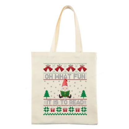 Pagewings Oh What Fun It Is To Read Tote Bag