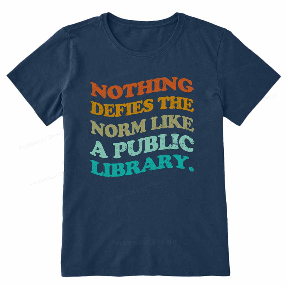 Pagewings Nothing defies the norm like a public library Unisex Classic T-shirt