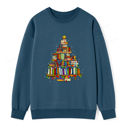 Pagewings Christmas Books Tree Unisex Classic Sweatshirt