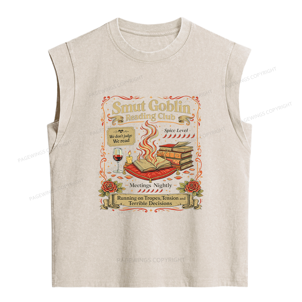 Pagewings Smut Goblin Women's Washed Tank Top