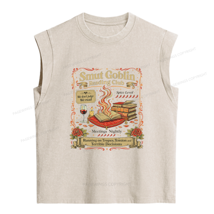 Pagewings Smut Goblin Women's Washed Tank Top