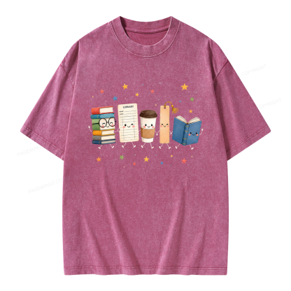 Pagewings Librarian Unisex Washed T-shirt