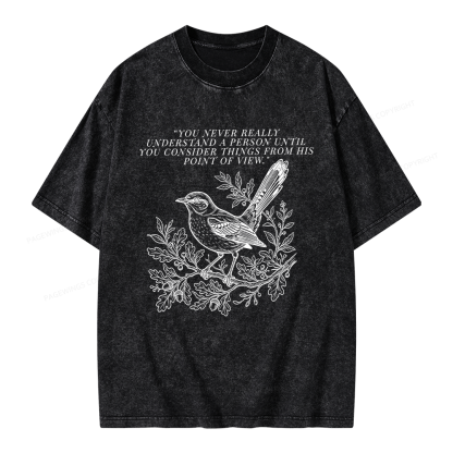 Pagewings Book Quote Unisex Washed T-shirt