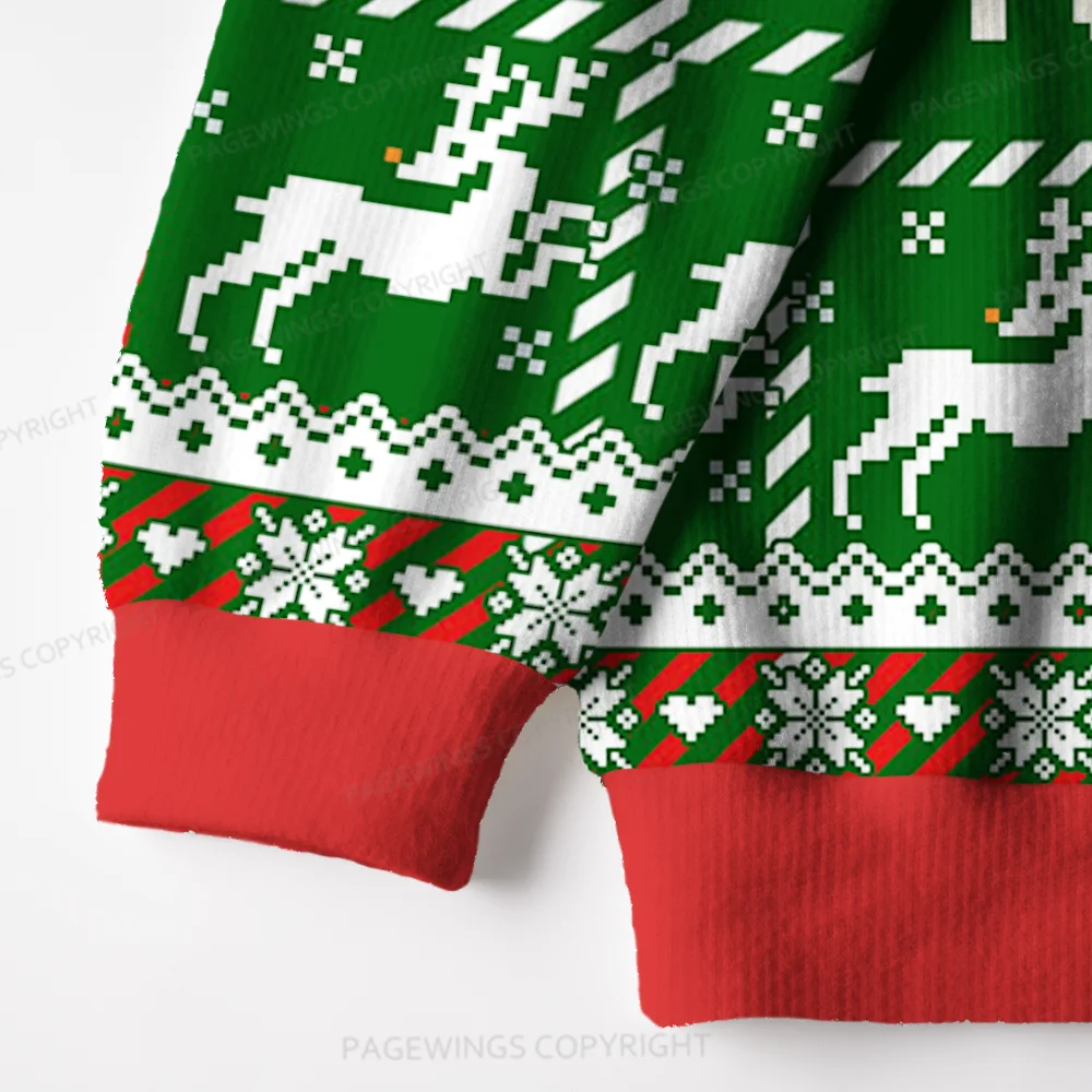 Pagewings Libraries Are For Everyone Unisex Ugly Knit Sweatshirt