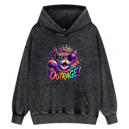 Pagewings Sci-Fi Book Lover Unisex Washed Hoodie