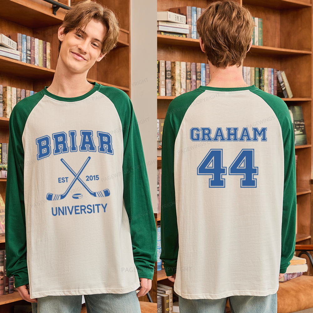 Pagewings Hockey Romance Long Sleeve Raglan T-shirt