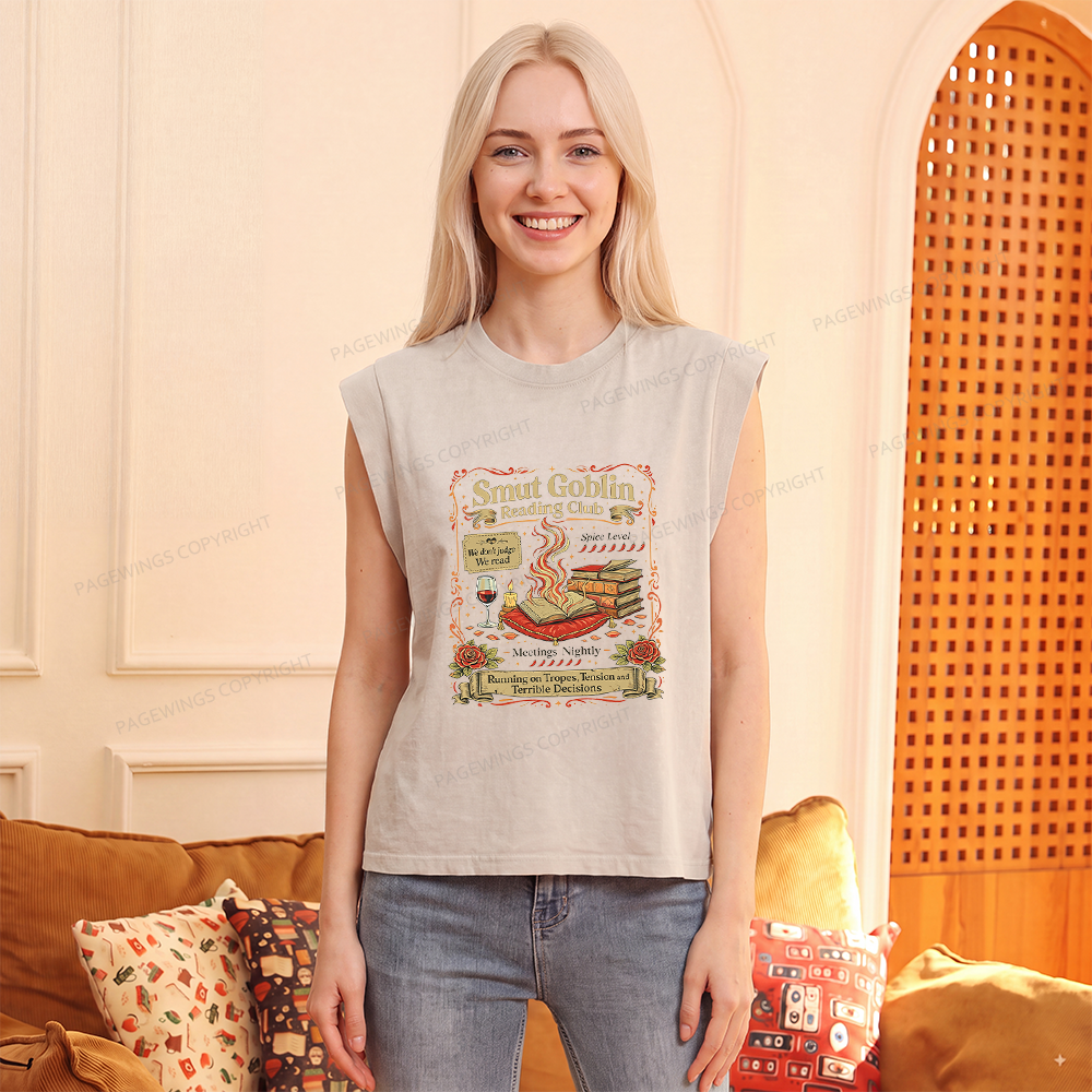 Pagewings Smut Goblin Women's Washed Tank Top