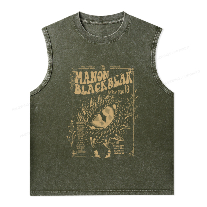 Pagewings ACOTAR Crescent City Rhysand Unisex Washed Tank Top