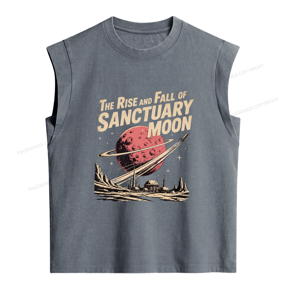 Pagewings Sci Fi Book Lover Women's Washed Tank Top