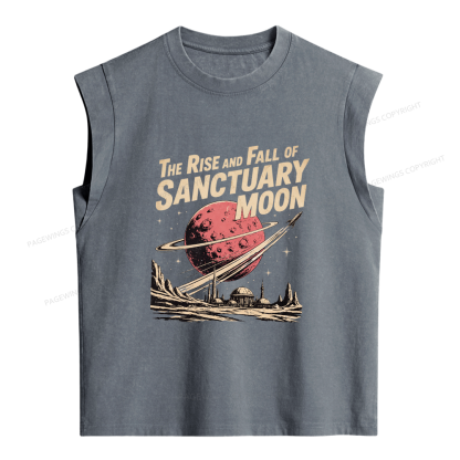 Pagewings Sci Fi Book Lover Women's Washed Tank Top