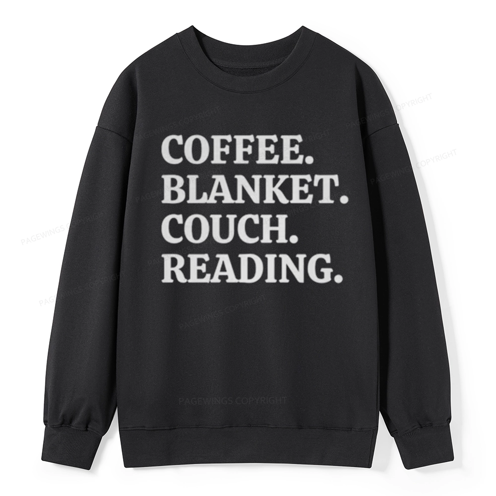 Pagewings Coffee Blanket Couch Reading Unisex Classic Sweatshirt