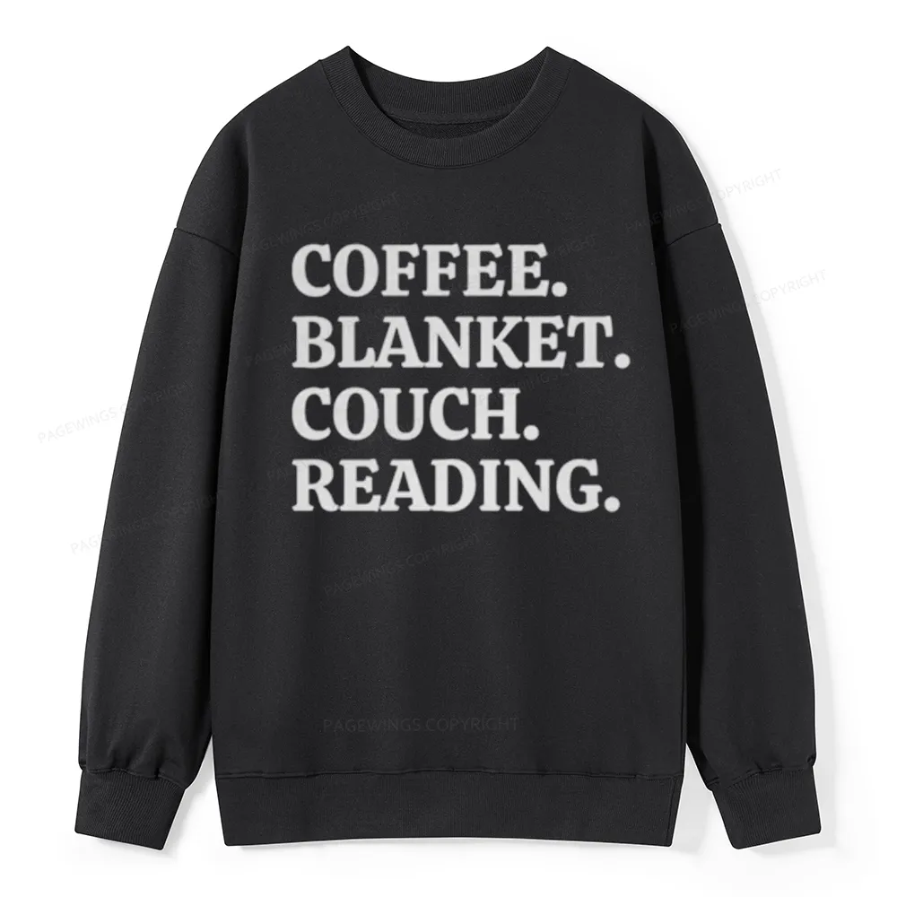 Pagewings Coffee Blanket Couch Reading Unisex Classic Sweatshirt
