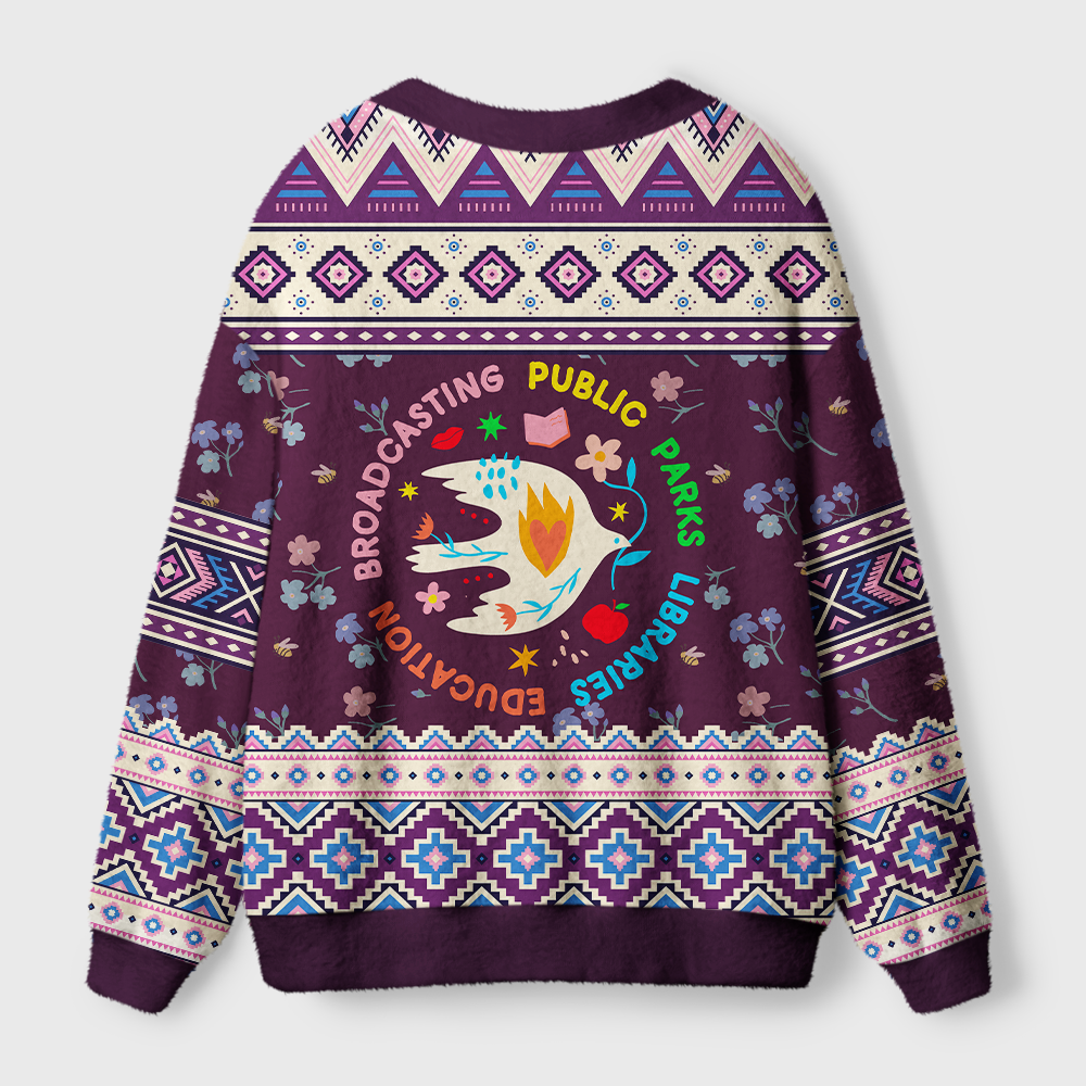 Pagewings Supporting Public Libraries Light Knit Unisex Cardigan Sweaters