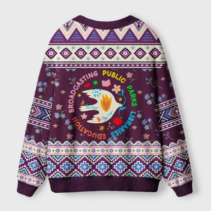 Pagewings Supporting Public Libraries Light Knit Unisex Cardigan Sweaters