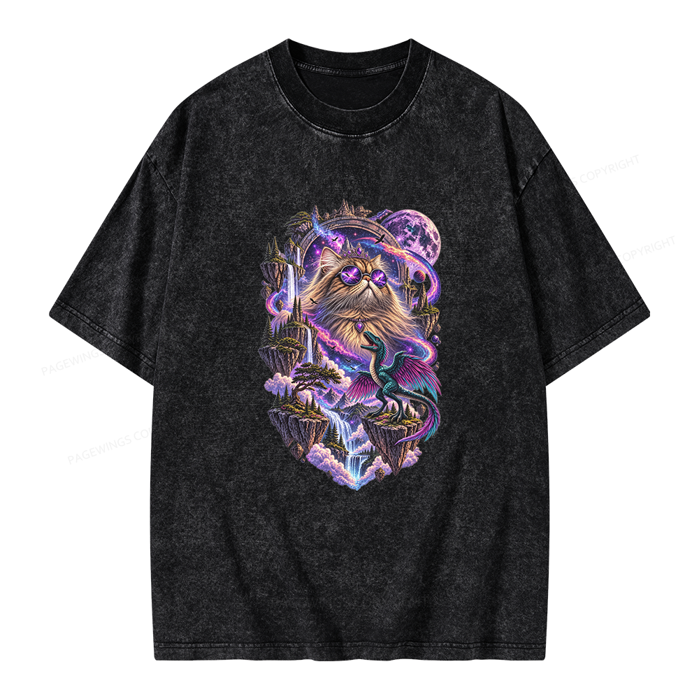 Pagewings Sci Fi Bookish Unisex Washed T-shirt