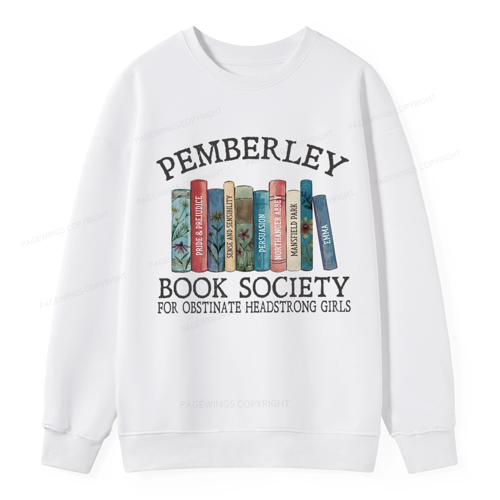 Pagewings Pemberley Book Society Unisex Classic Sweatshirt