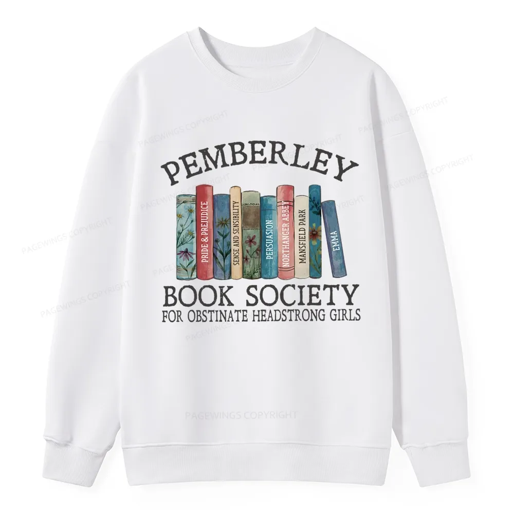 Pagewings Pemberley Book Society Unisex Classic Sweatshirt
