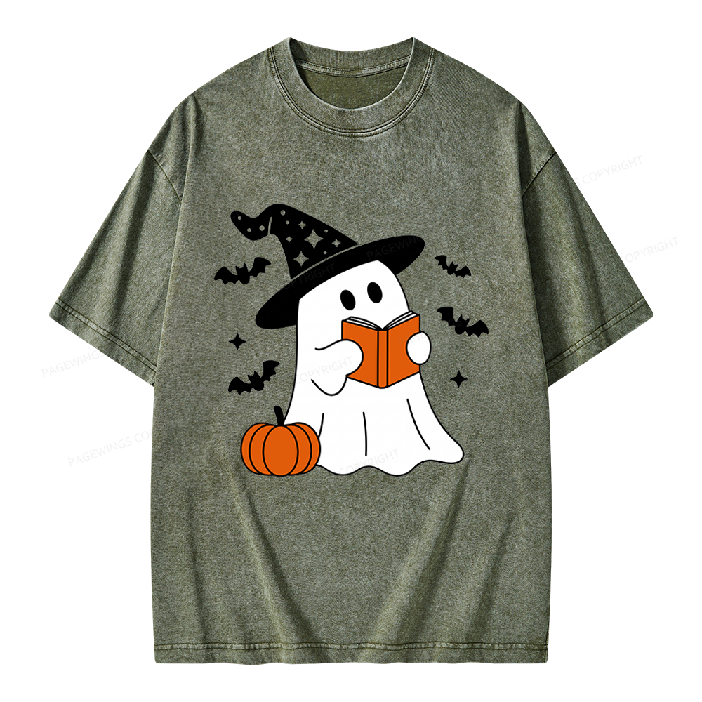 Pagewings All Booked For Fall Unisex Washed T-shirt