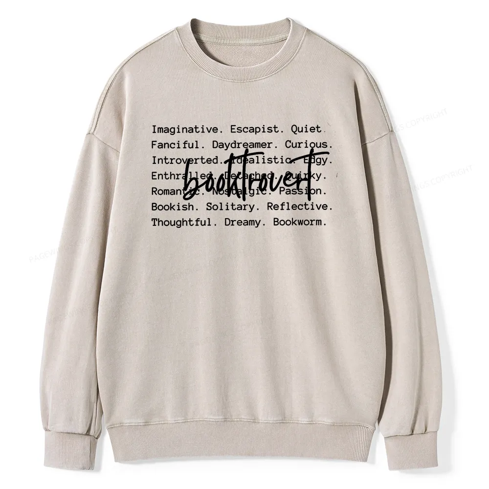 Pagewings  The Cozy Bookish Apparel You Can Dress Unisex Washed Sweatshirt