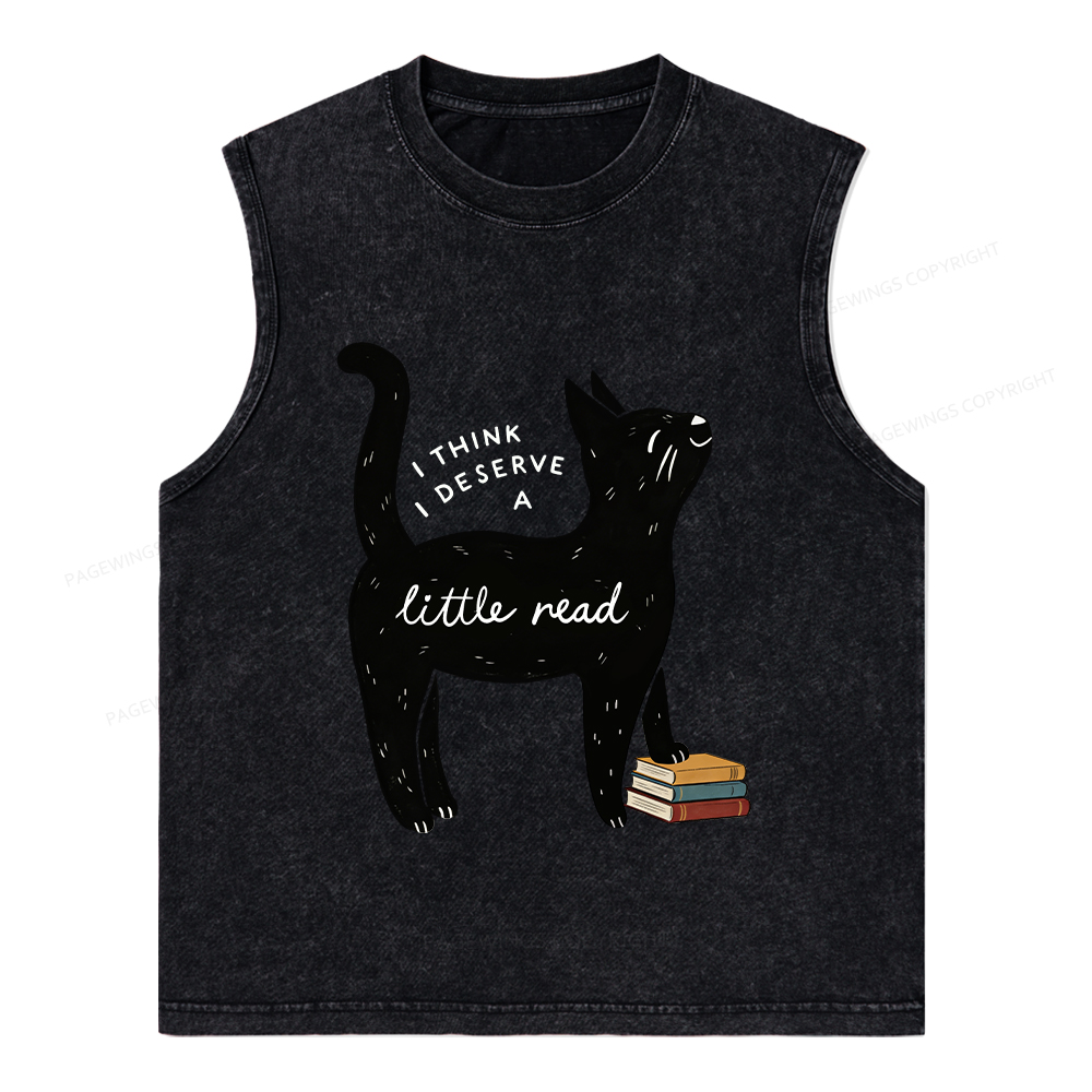 Pagewings Little Read Unisex Washed Tank Top