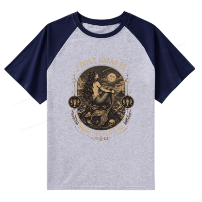 Pagewings I Don't Wanna Be Where The People Are Raglan T-shirt