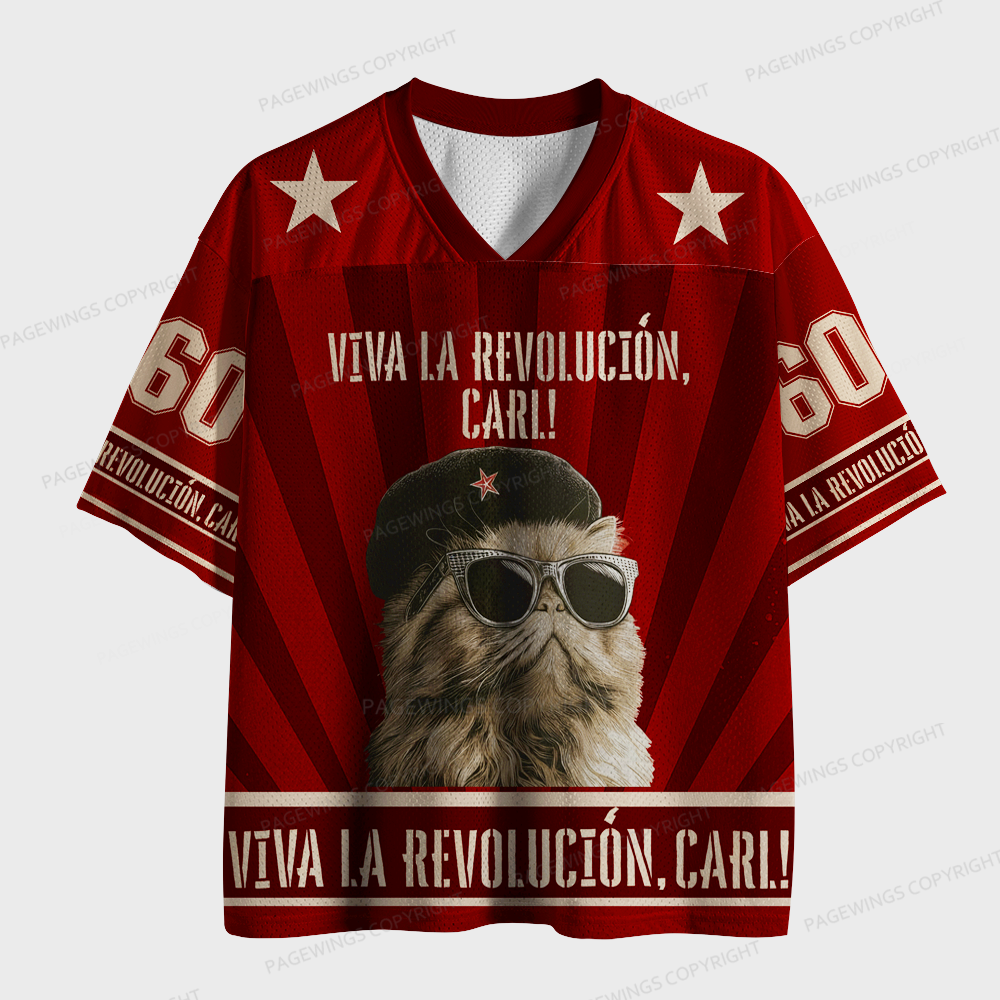Pagewings Viva La Revolución Unisex Mesh Jersey