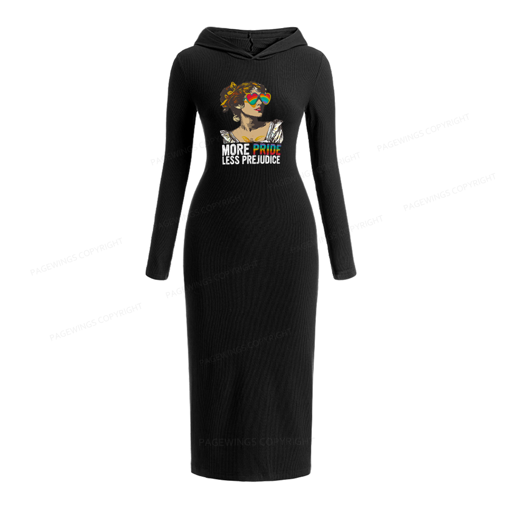 Pagewings More Pride Less Prejudice Hooded Knit Dress