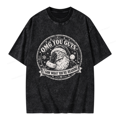 Pagewings OMG You Guys I Saw What You’re Reading Unisex Washed T-shirt