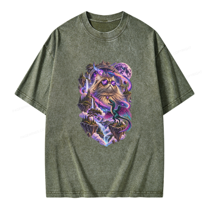 Pagewings Sci Fi Bookish Unisex Washed T-shirt