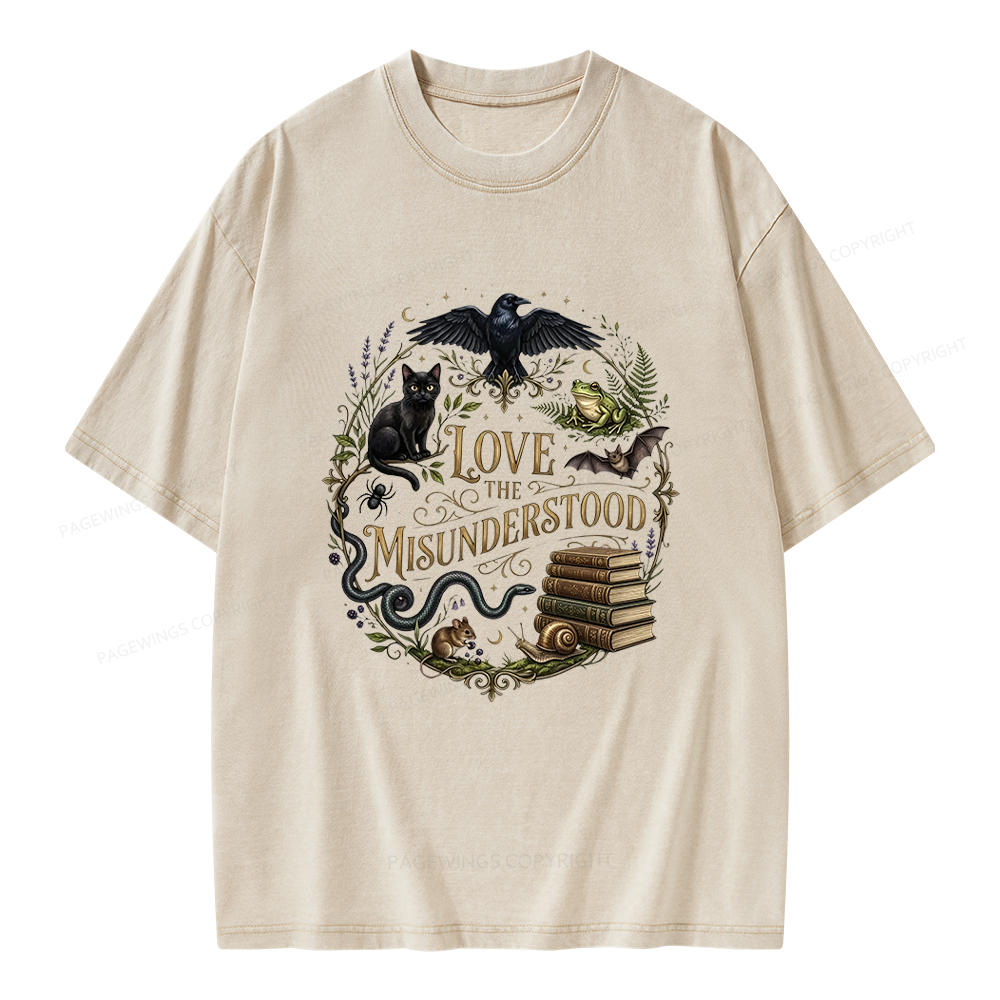 Pagewings Love the Misunderstood Unisex Washed T-shirt