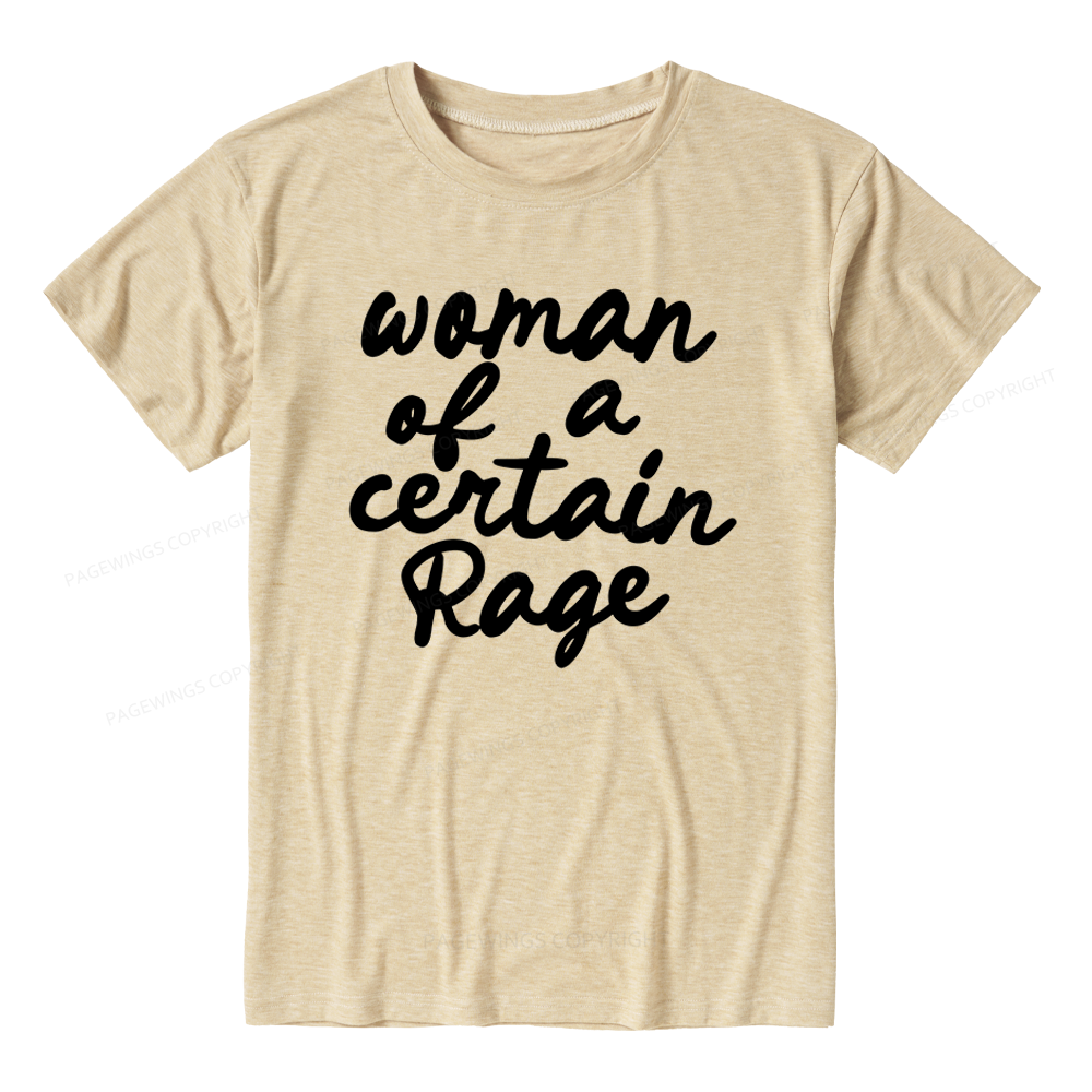 Pagewings Woman of a Certain Rage Unisex Heather T-Shirt