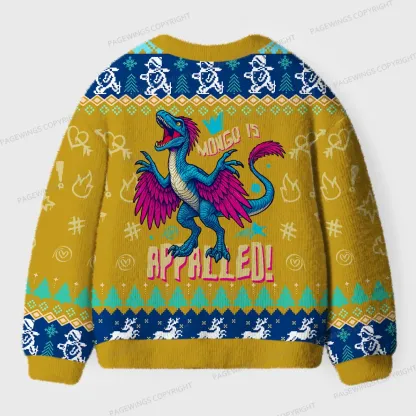 Pagewings Affiliated Reading Dragon Unisex Ugly Cardigan Sweaters