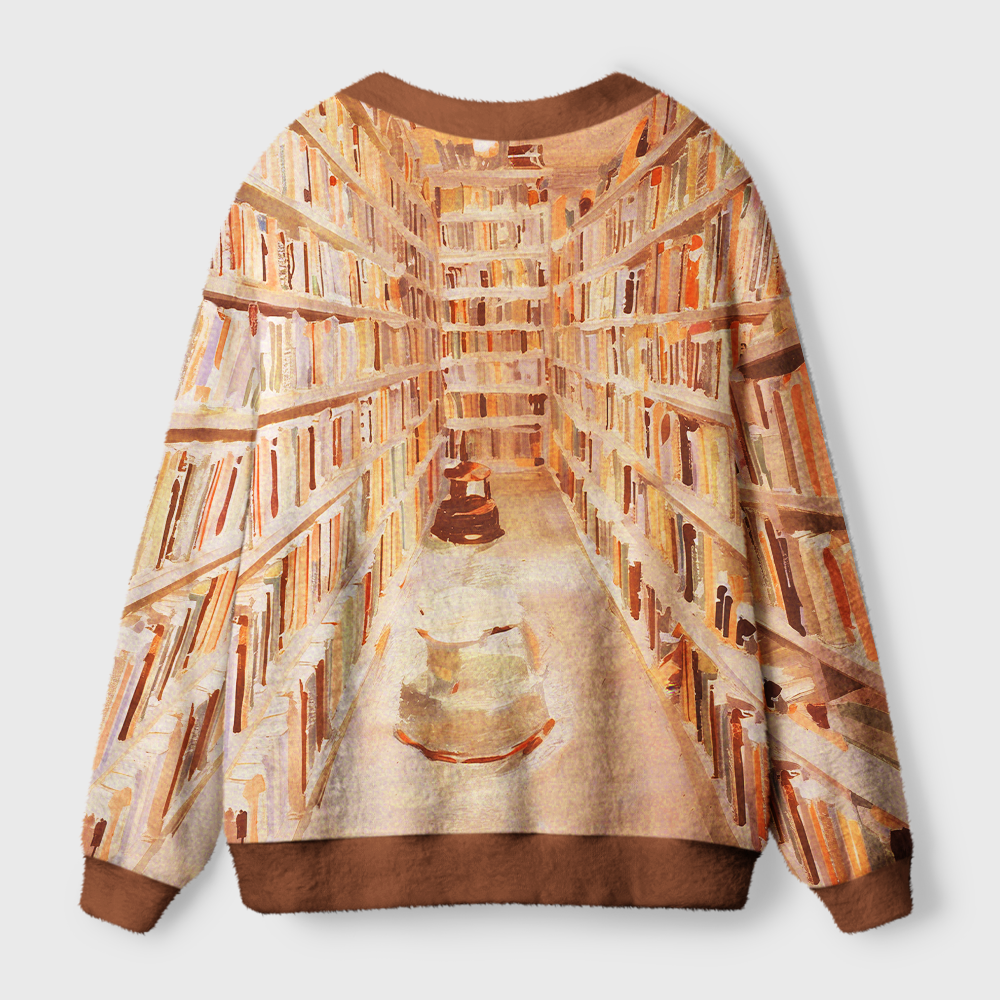 Pagewings Cozy Reading Light Knit Unisex Cardigan Sweaters