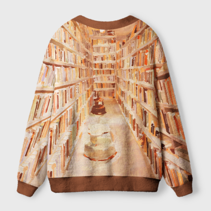 Pagewings Cozy Reading Light Knit Unisex Cardigan Sweaters