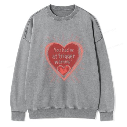 Pagewings Dark Romance Unisex Washed Sweatshirt