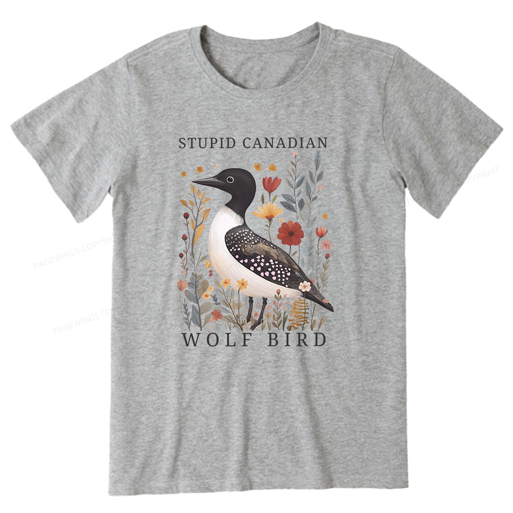 Pagewings Stupid Canadian Wolf Bird Unisex Classic T-shirt