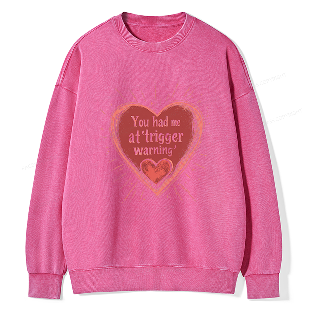 Pagewings Dark Romance Unisex Washed Sweatshirt