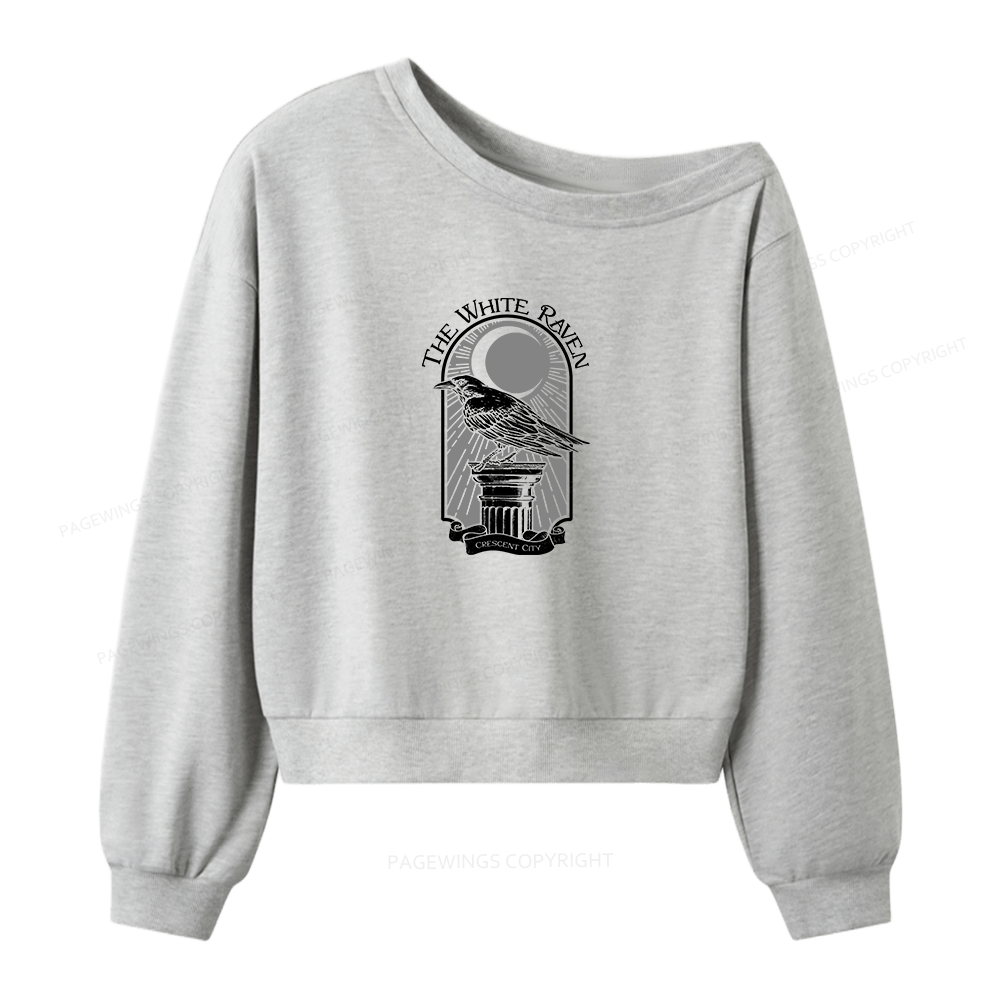 Pagewings Fantasy Readers Women Off Shoulder Sweatshirt
