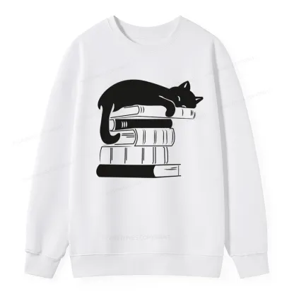Pagewings Books And Cats Unisex Classic Sweatshirt