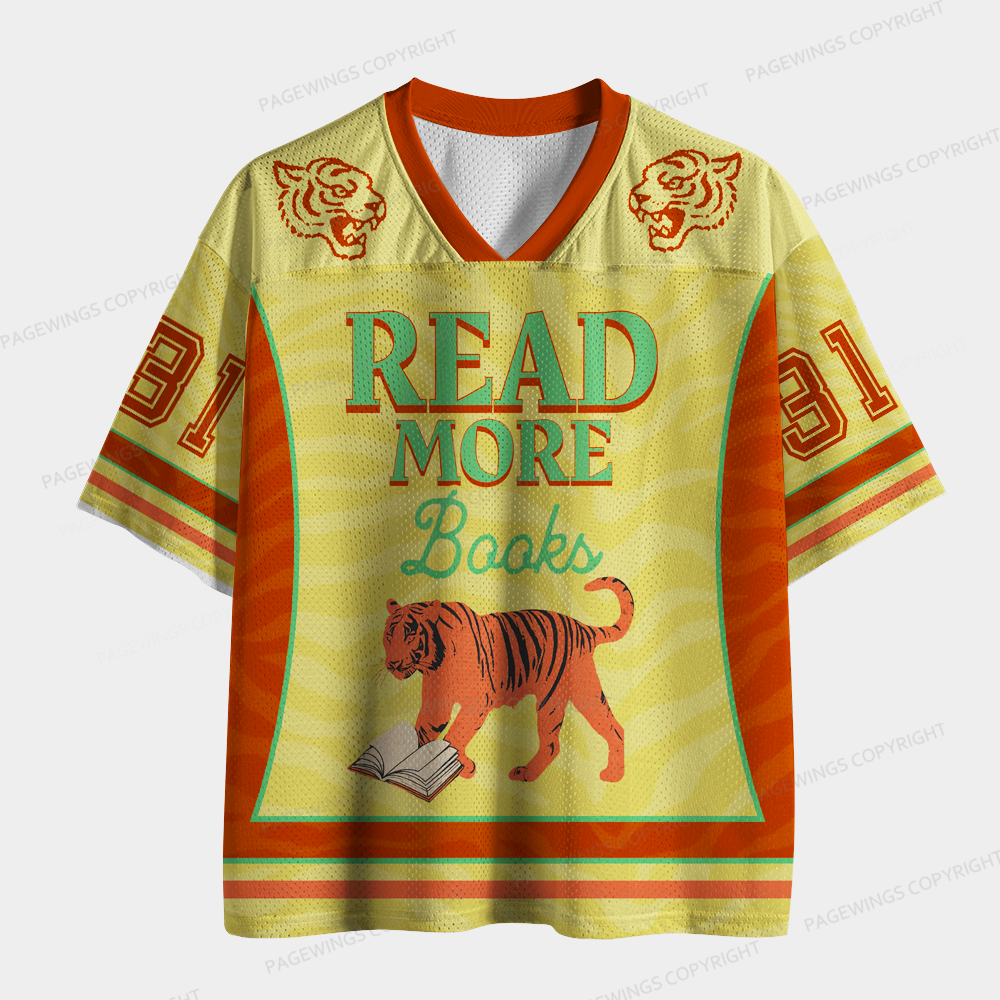 Pagewings Read More Books Unisex Mesh Jersey