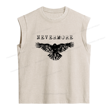 Pagewings Nevermore Women's Washed Tank Top
