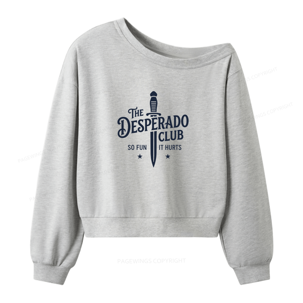 Pagewings Sci Fi Bookish Women Off Shoulder Sweatshirt