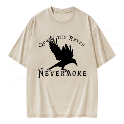 Pagewings Nevermore Unisex Washed T-shirt