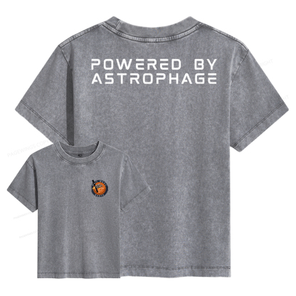 Pagewings Powered By Astrophage Women's Washed T-shirt