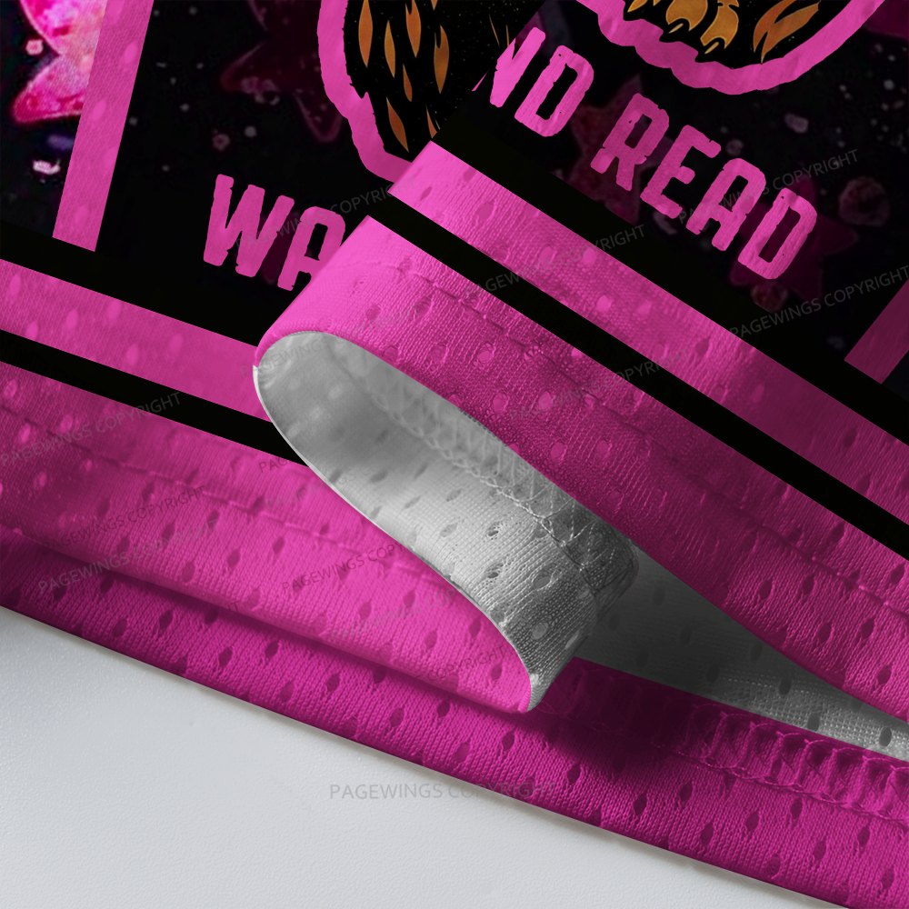 Pagewings Wake Up And Read Unisex Mesh Jersey