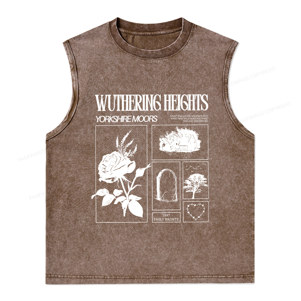 Pagewings Literary Quote Unisex Washed Tank Top