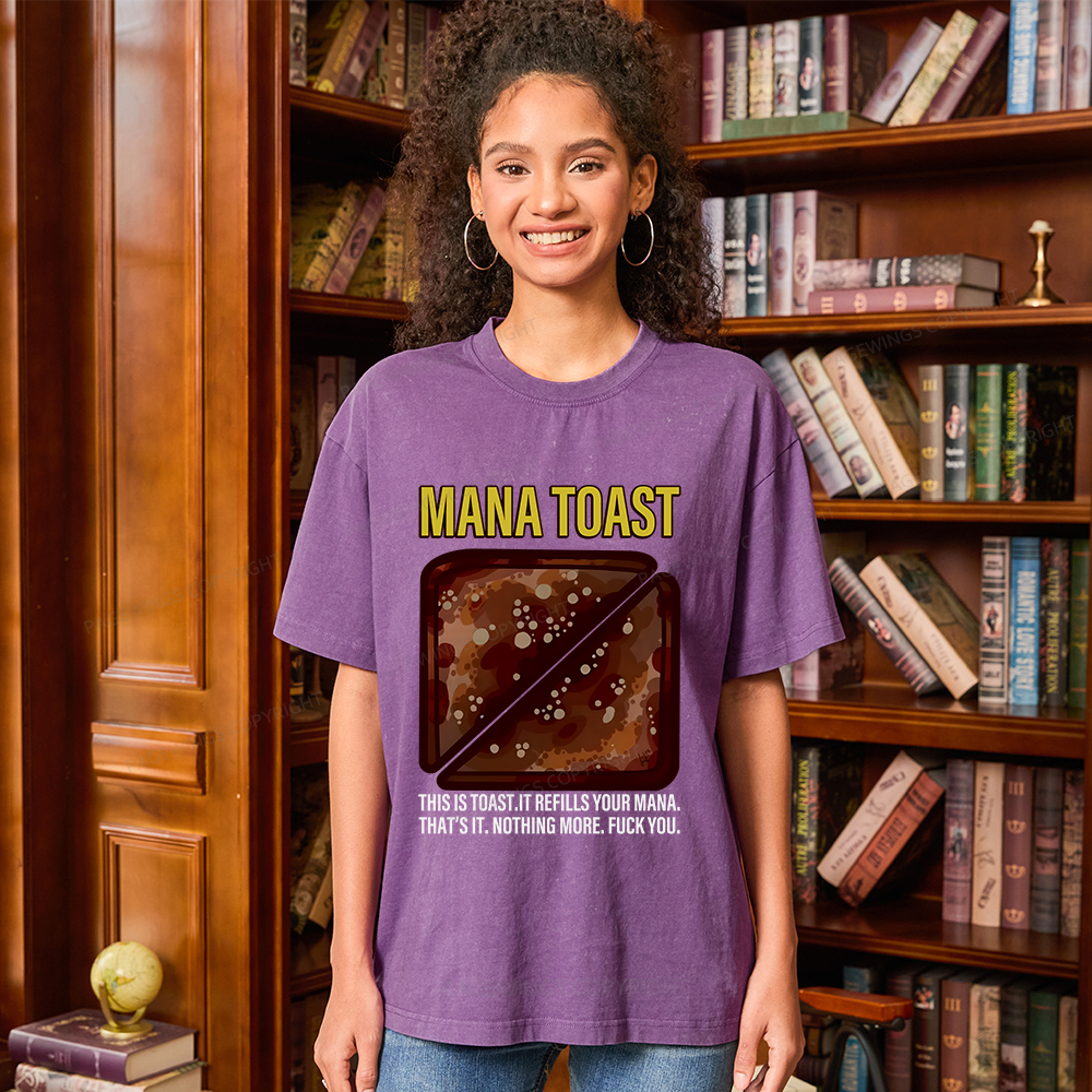 Pagewings Mana Toast Unisex Washed T-shirt