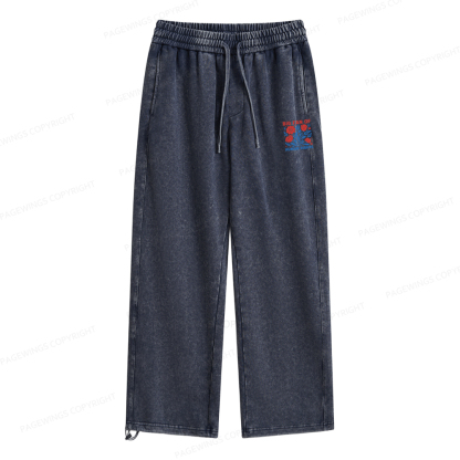 Pagewings Big Fan Of Human Rights Unisex Washed Sweatpants