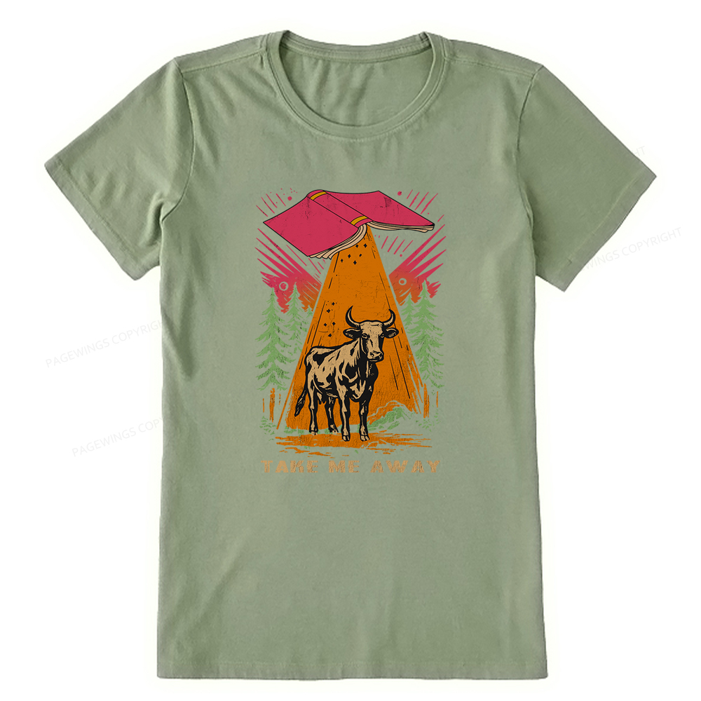 Pagewings Take Me Away Cow Unisex Classic T-shirt